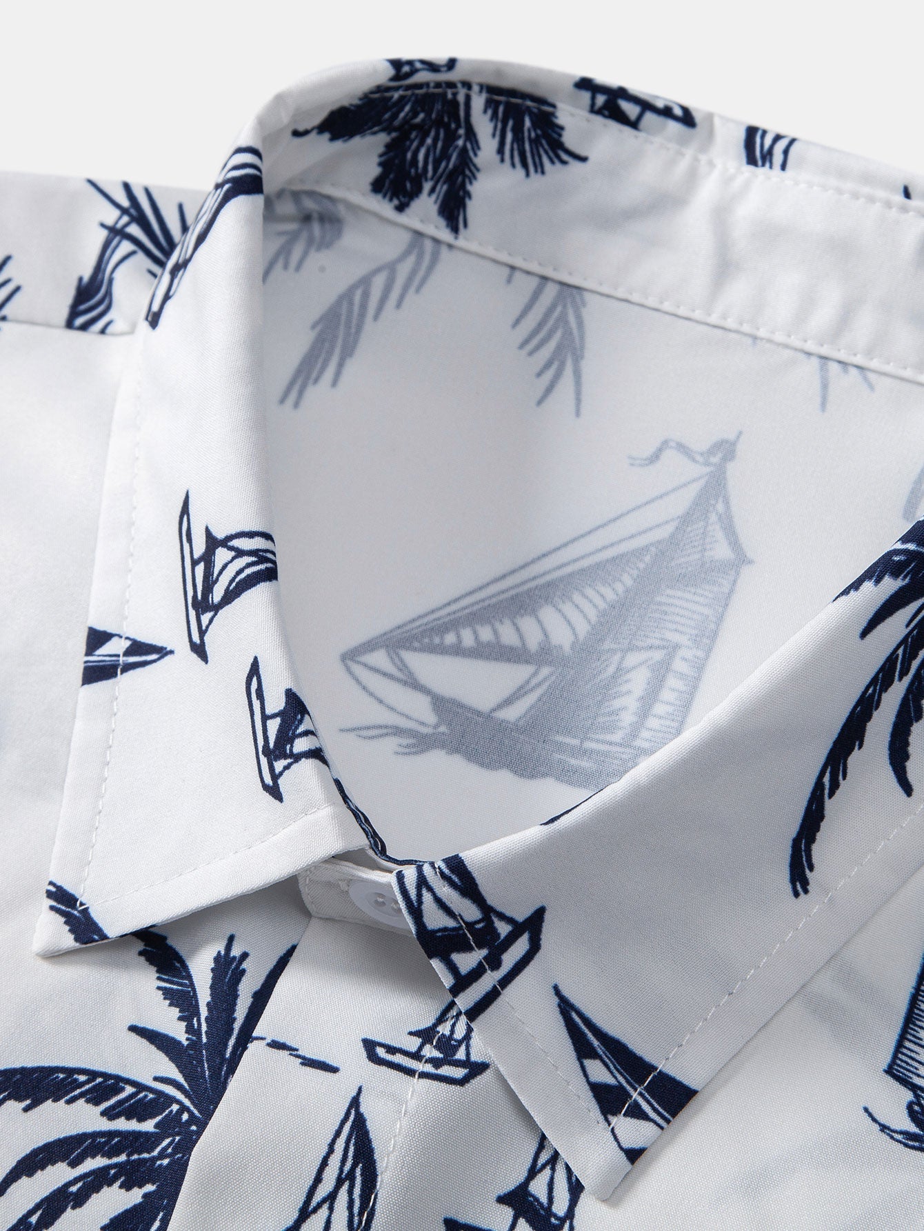 Camisa de Botón y Pantalones Cortos de Baño Island Sailing