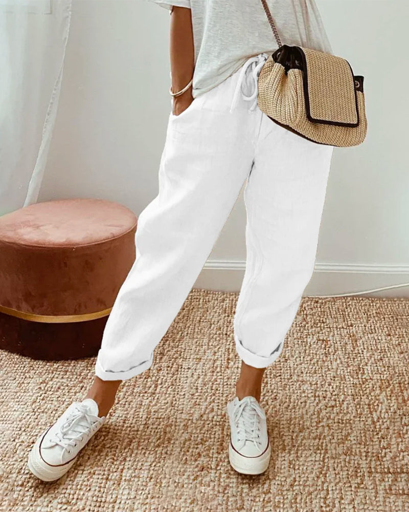 LUCY – Pantalones de lino con estilo