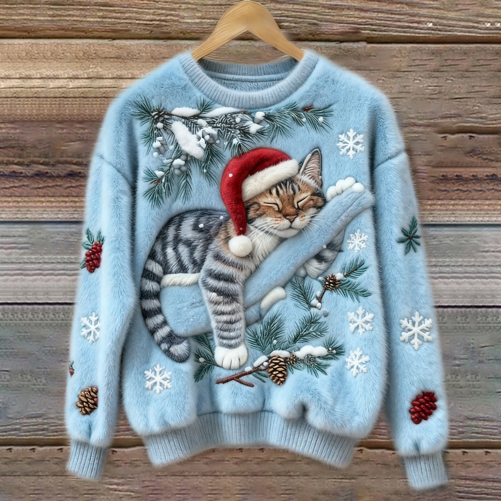 GATTOINVERNO™ | JERSEY NAVIDEÑO EFECTO PELUCHE 3D