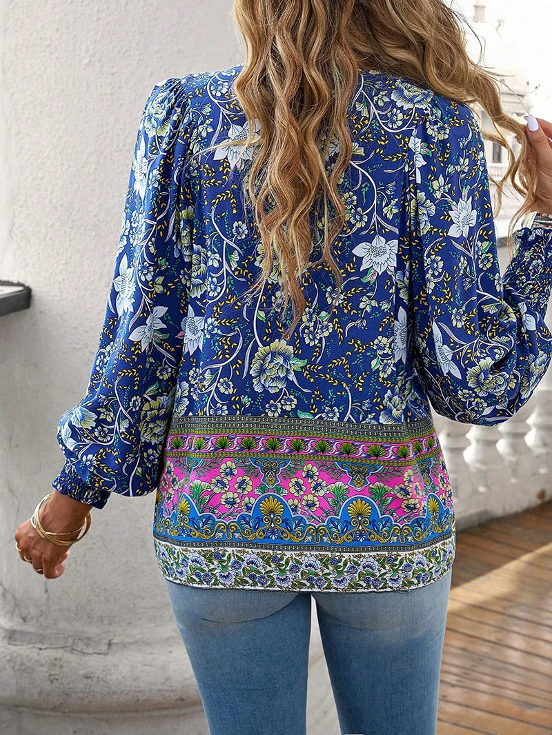 Helena – Blusa veraniega boho floral