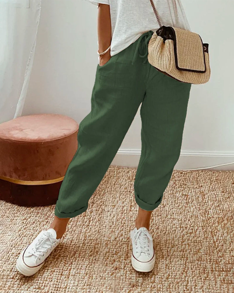 LUCY – Pantalones de lino con estilo
