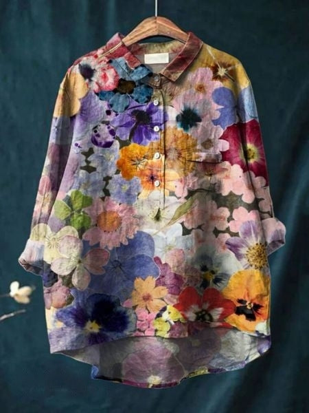 Lily – Blusa con estampado floral y corte favorecedor