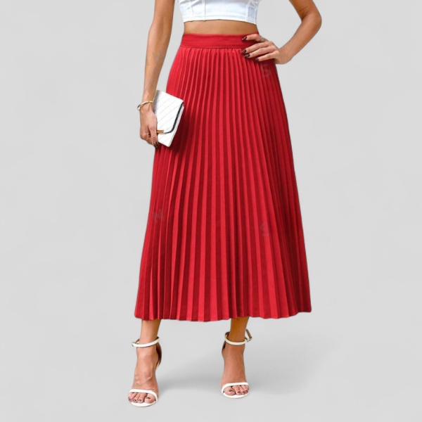 FALDA MIDI PLISADA n.06329