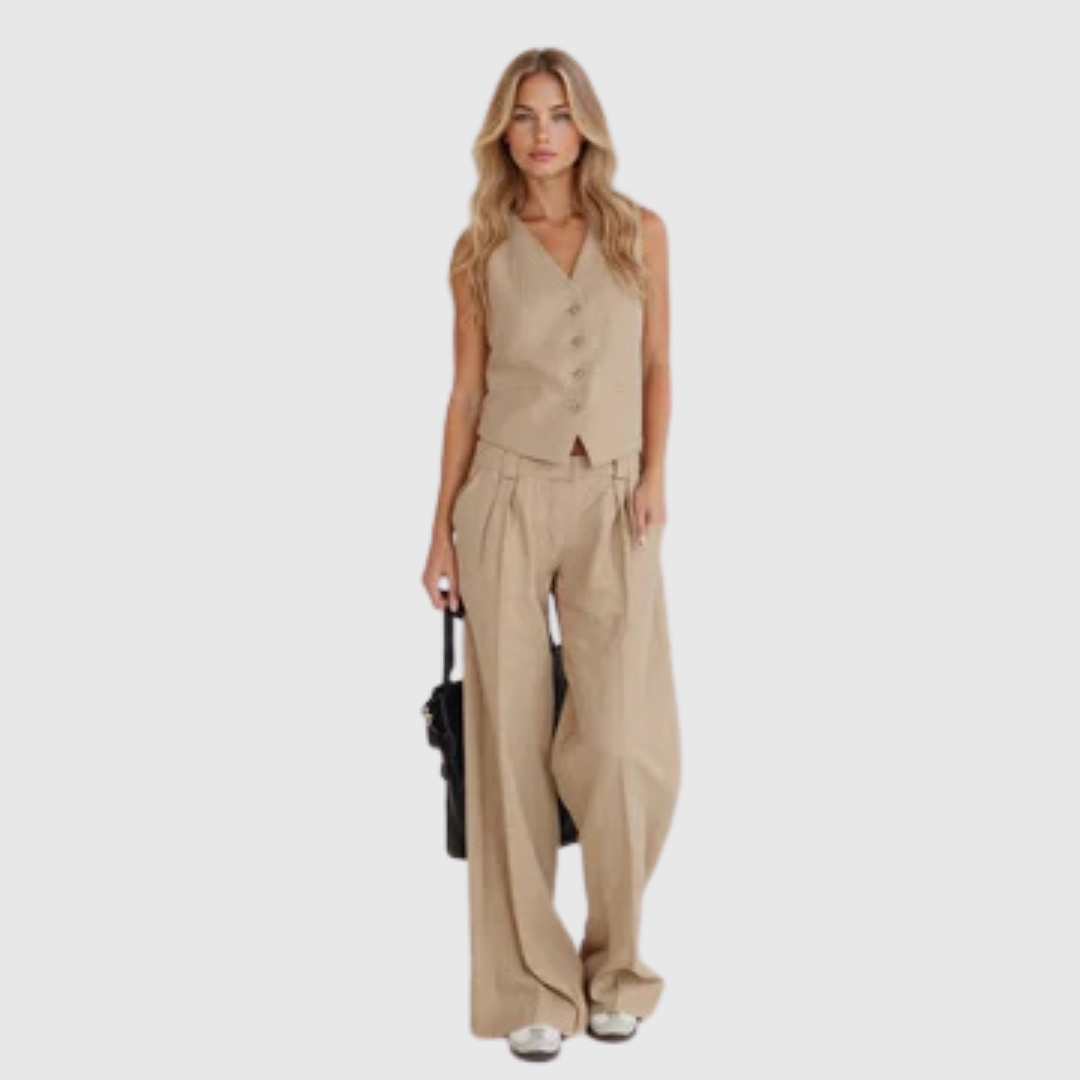 Anita – Conjunto casual de lino