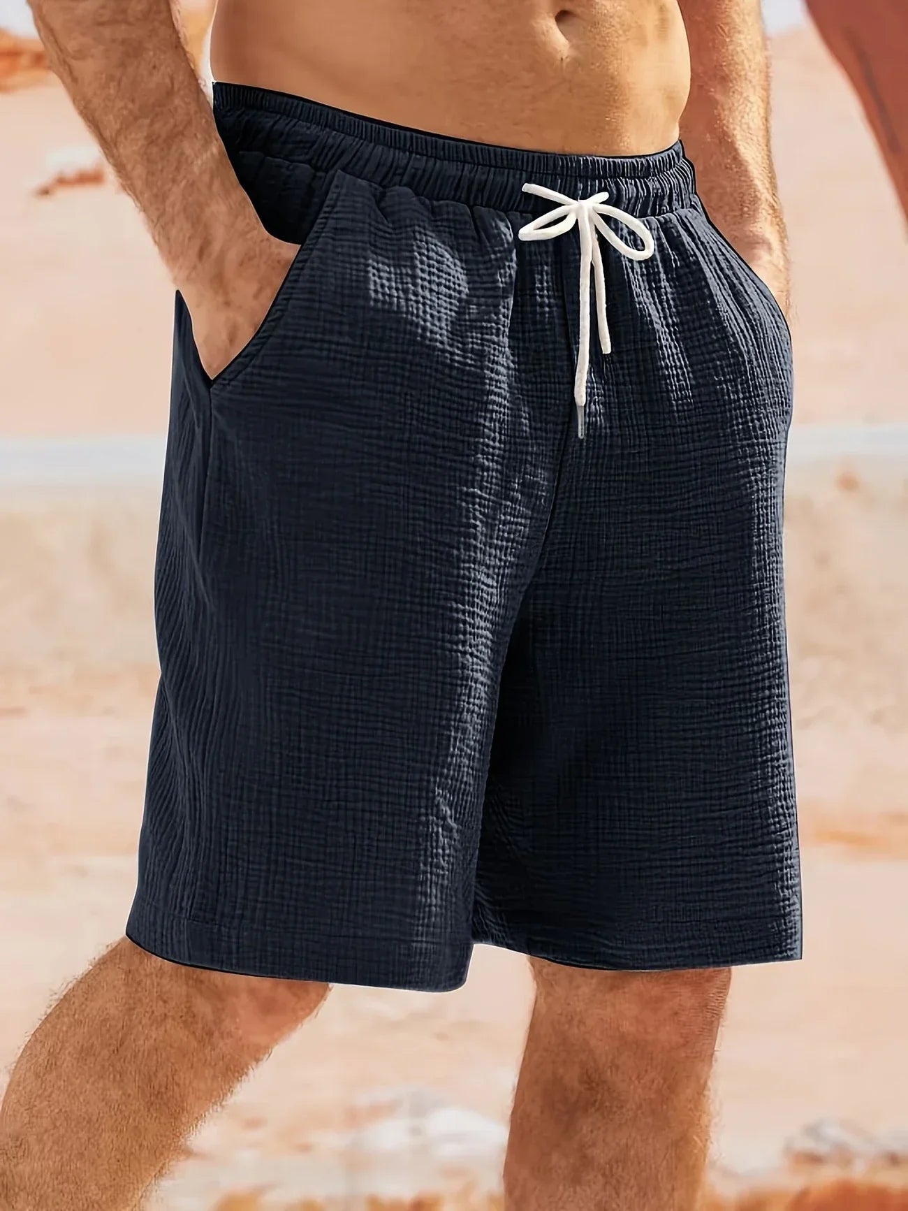 Elliot – Pantalones Cortos de Corte Suelto con Bolsillos