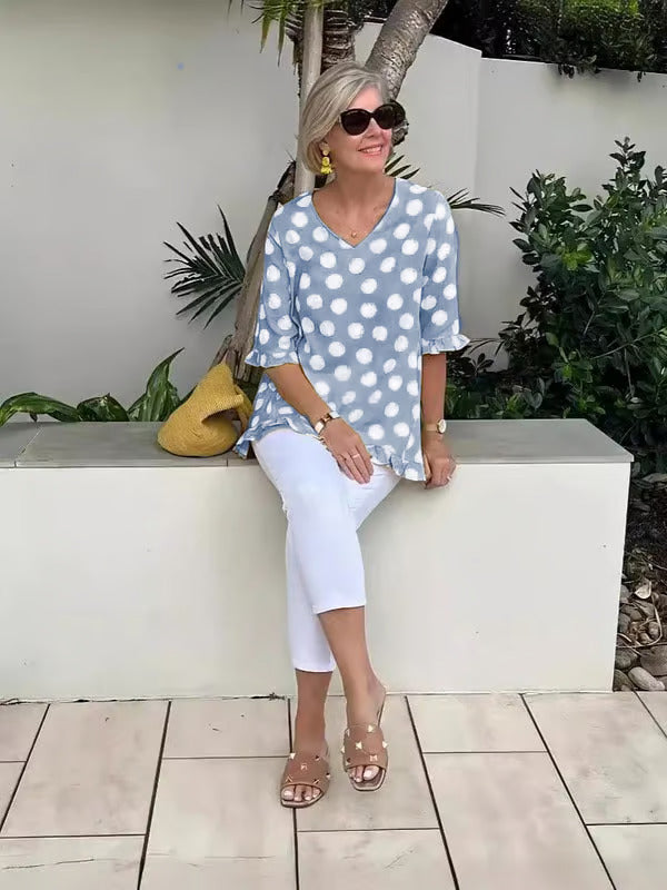 Evelyn – Top Vintage Elegante para Mujer