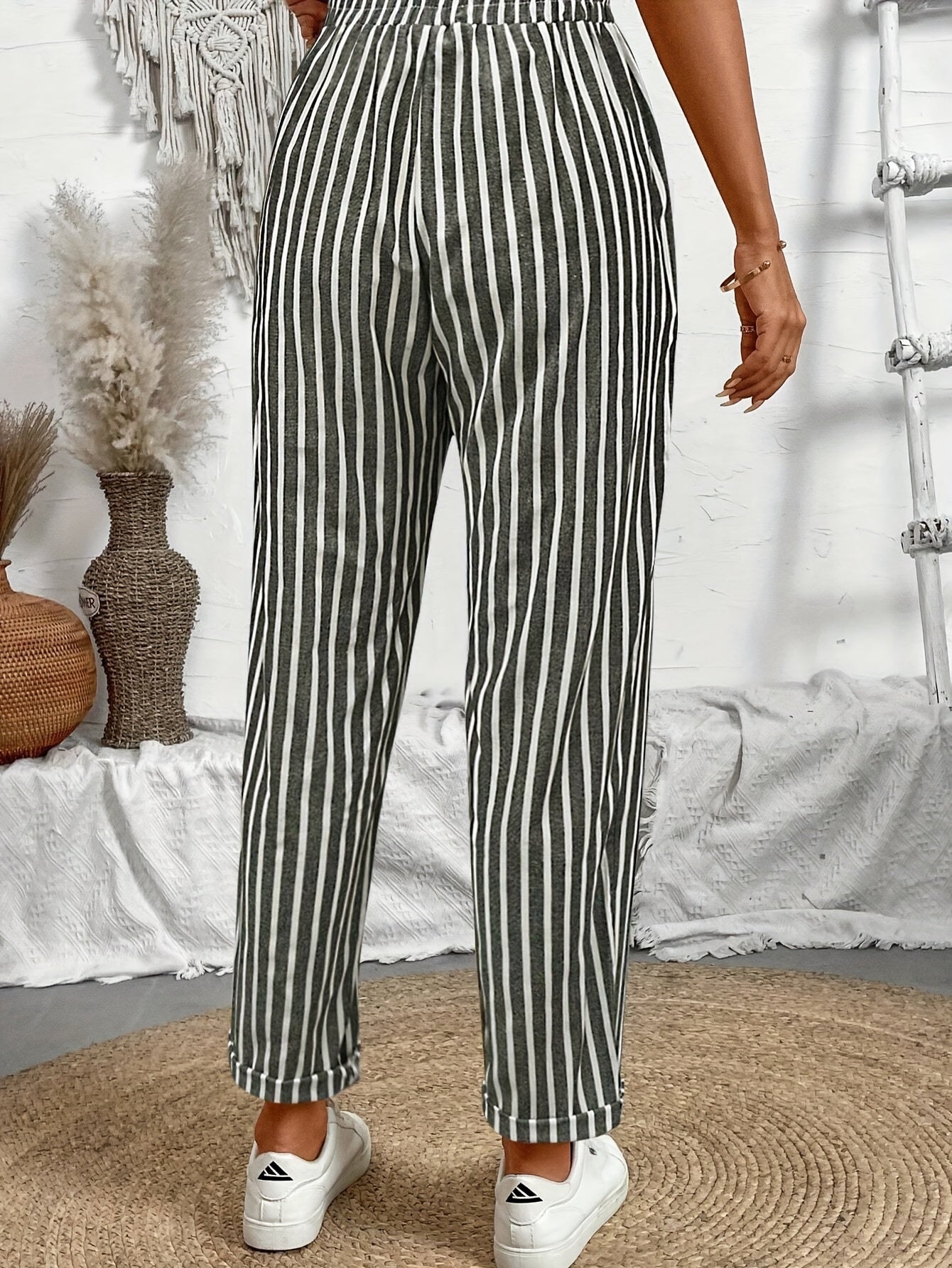 Ava – Pantalones Culotte de Rayas