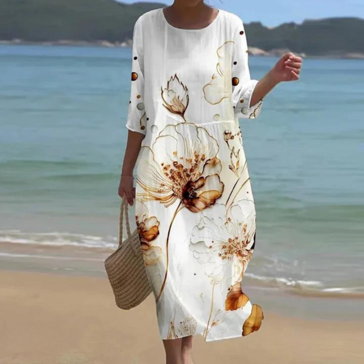 Miranda – Vestido Largo con Estampado Floral para Mujer