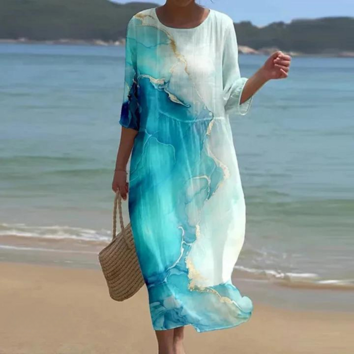 Miranda – Vestido Largo con Estampado Floral para Mujer