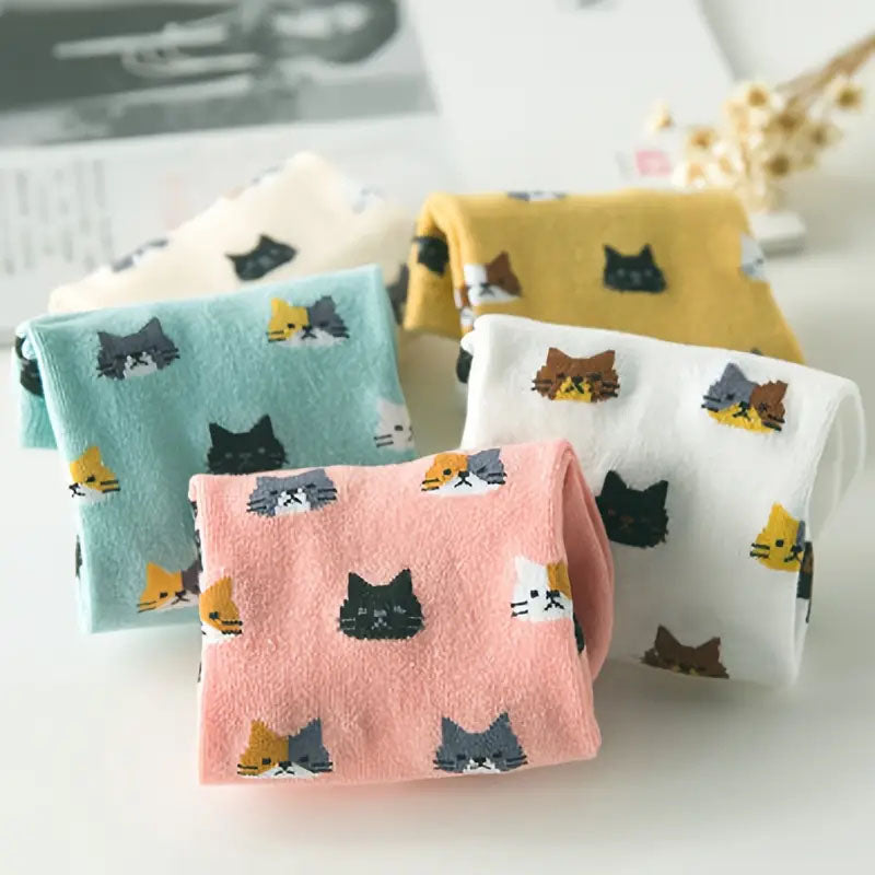 Tiny Cat™ – Pack de 5 calcetines tobilleros