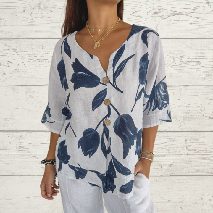 BLUSA FLORAL VINTAGE n.472918
