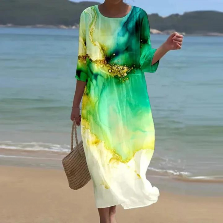 Miranda – Vestido Largo con Estampado Floral para Mujer