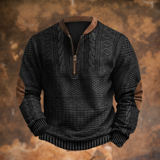 Luca™|Maglione Zip Retrò