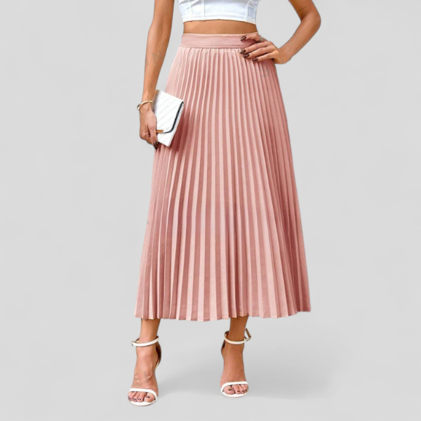 FALDA MIDI PLISADA n.06329