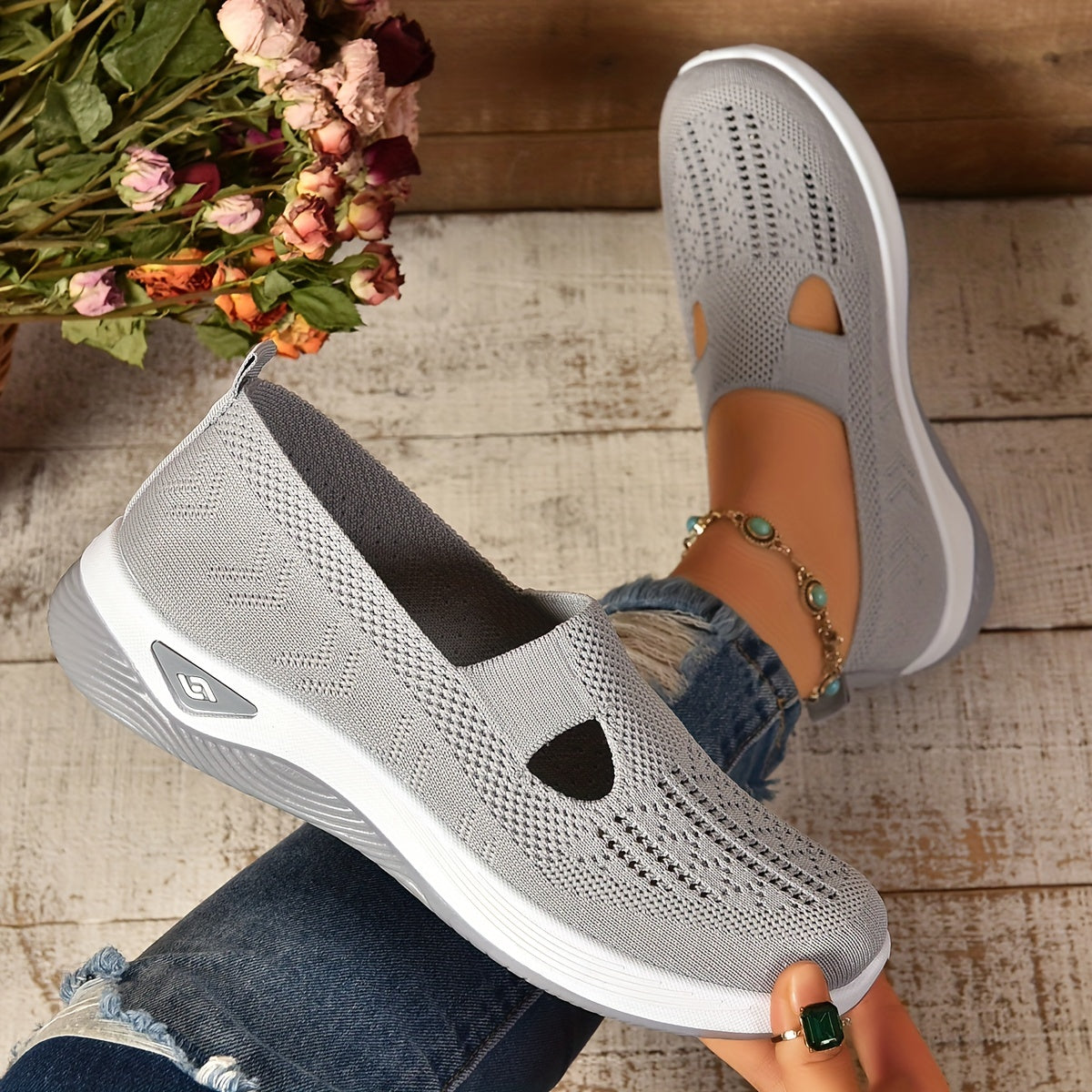 AYSHA – Zapatos cómodos sin cordones + plantillas GRATIS