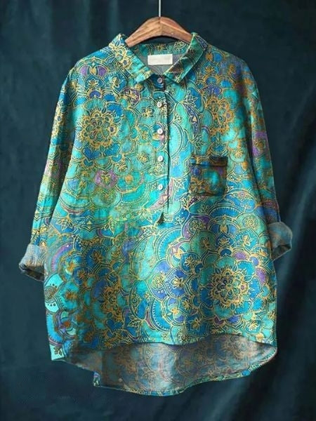 Lily – Blusa con estampado floral y corte favorecedor