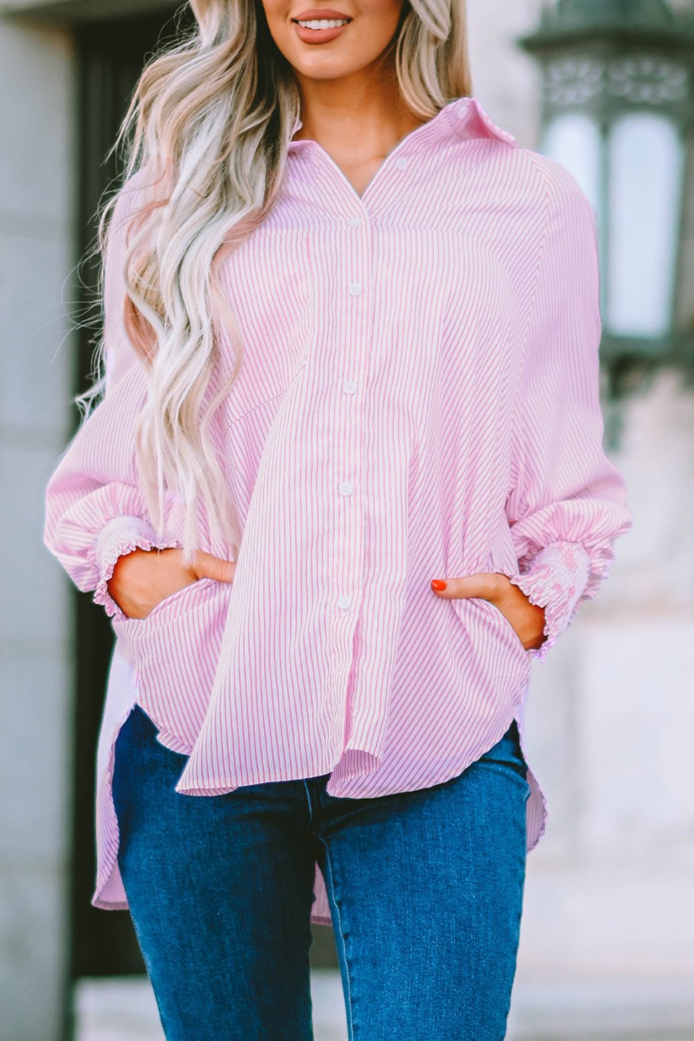 CAMISA OVERSIZE DE RAYAS n.624981
