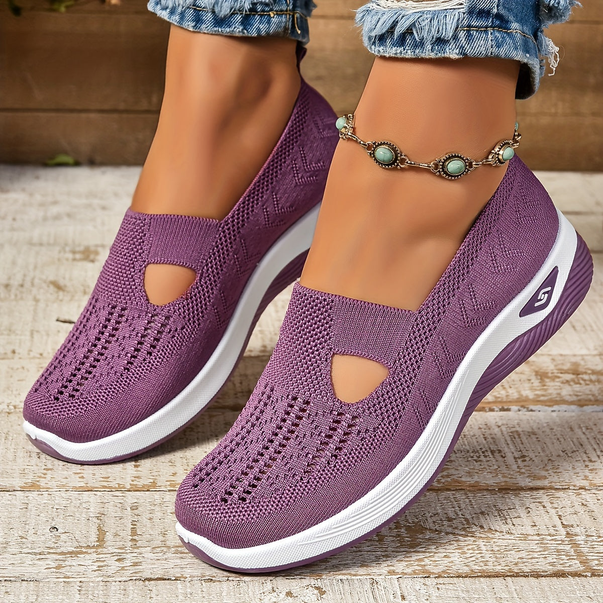 AYSHA – Zapatos cómodos sin cordones + plantillas GRATIS