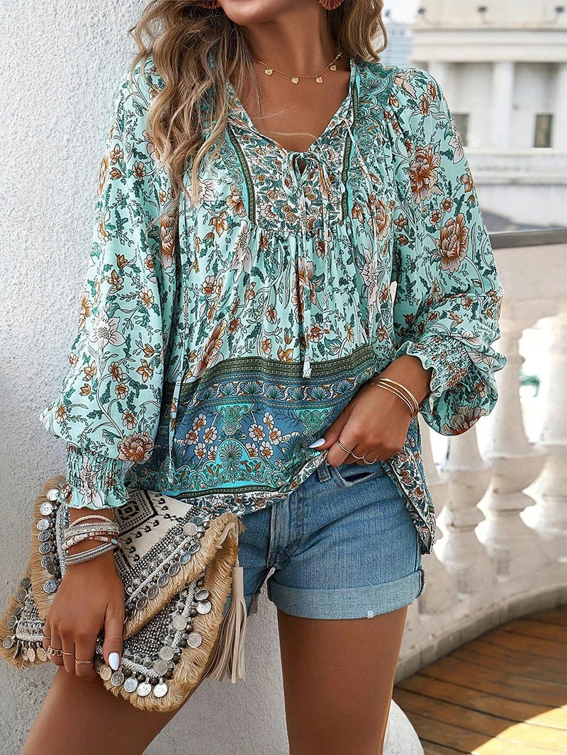 Helena – Blusa veraniega boho floral