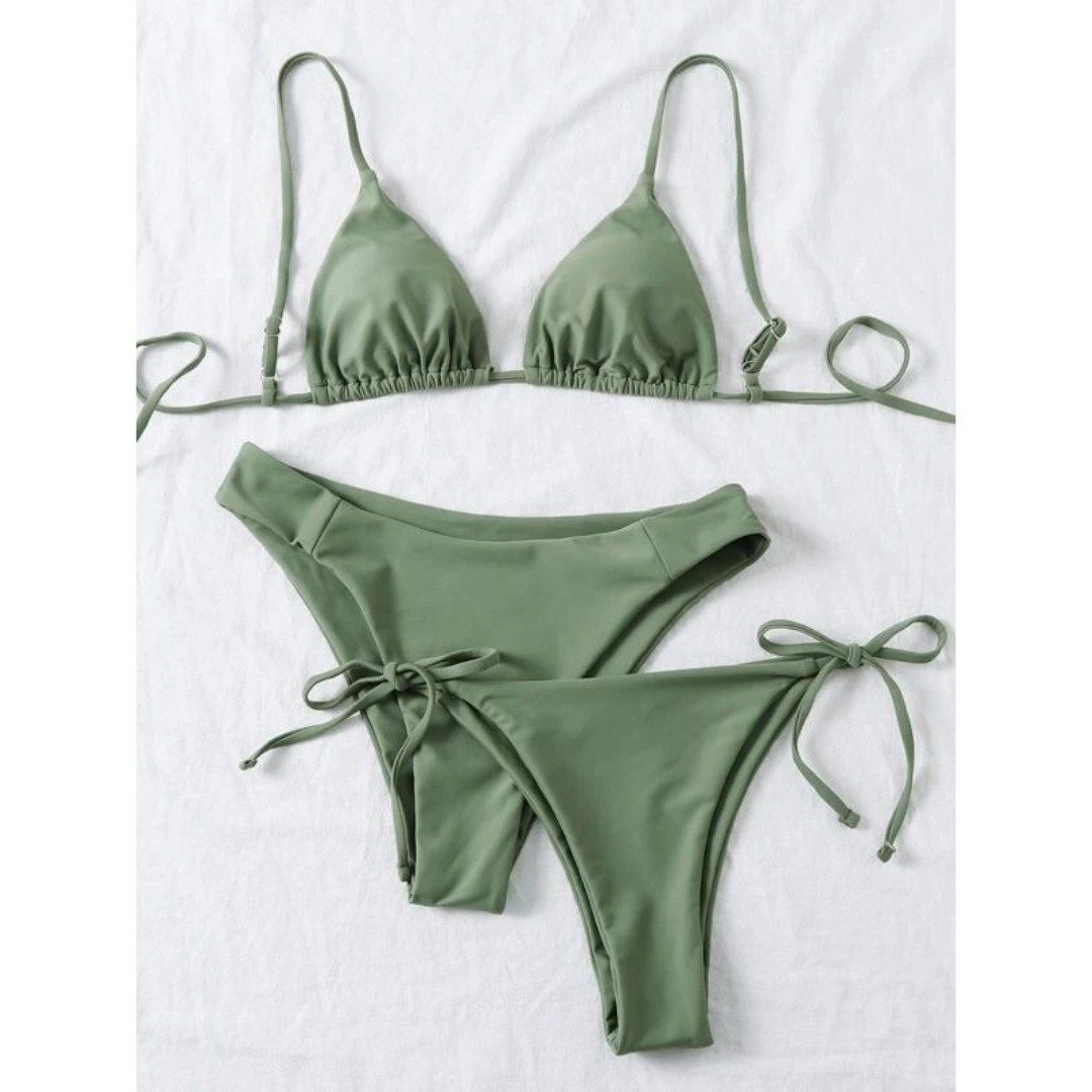 Beach Glow Trio – Bikini de 3 piezas con dos braguitas combinables