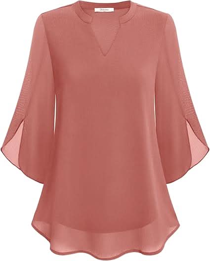 Celest – Blusa de Gasa con Capas para Mujer