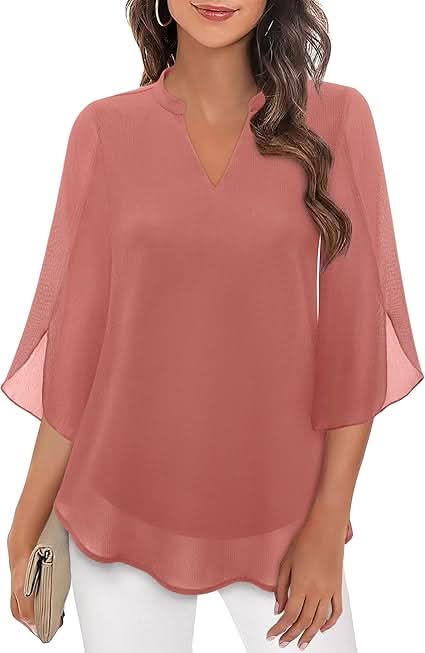 Celest – Blusa de Gasa con Capas para Mujer