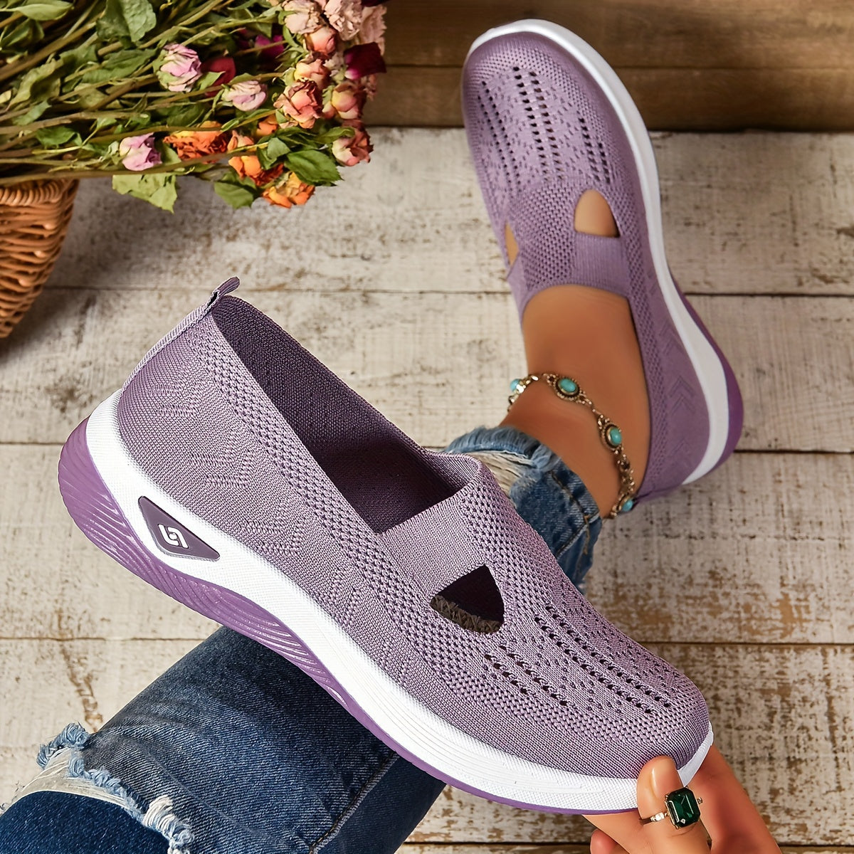 AYSHA – Zapatos cómodos sin cordones + plantillas GRATIS
