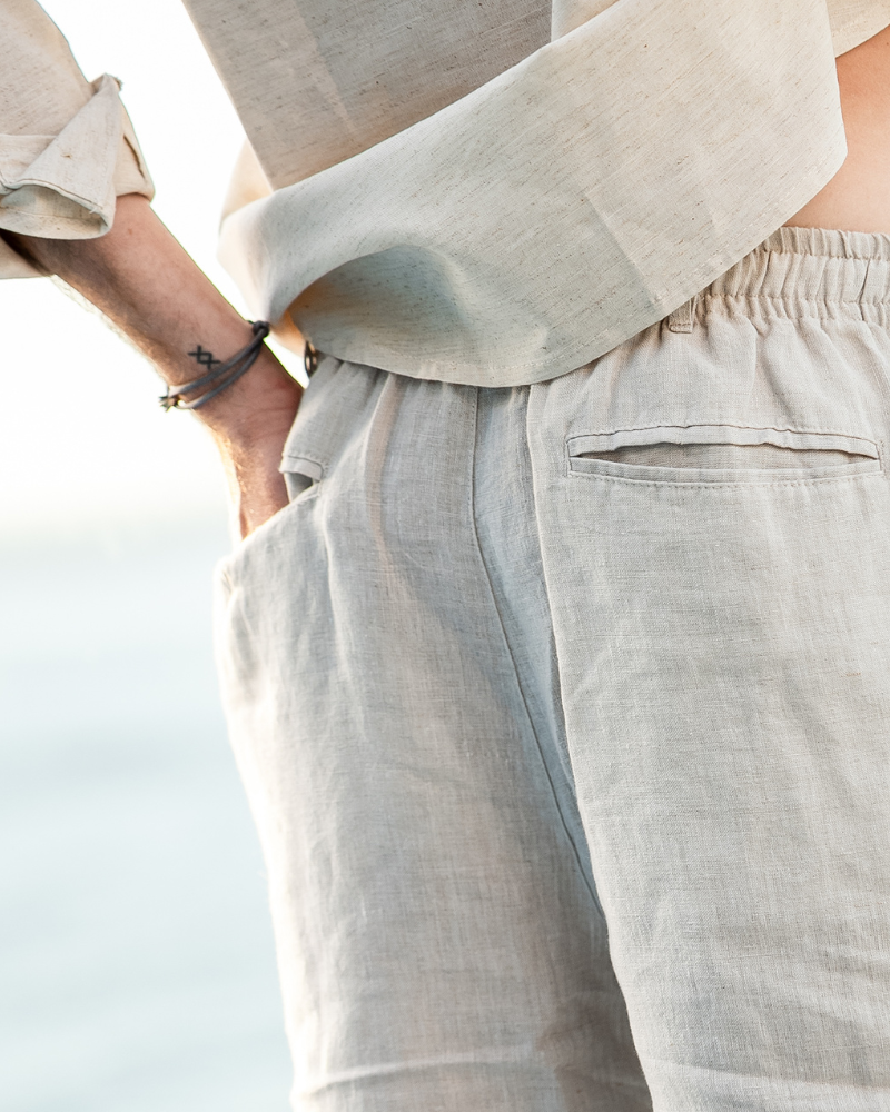 Casablanca – Bermudas de lino premium