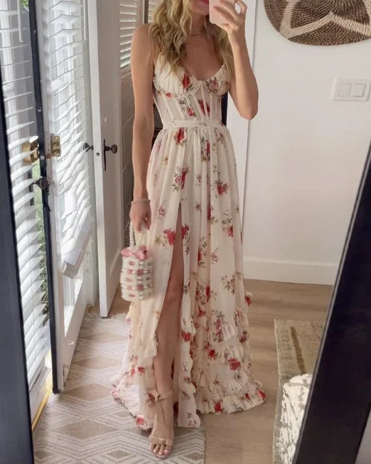 Sonia | Vestido floral con escote en V
