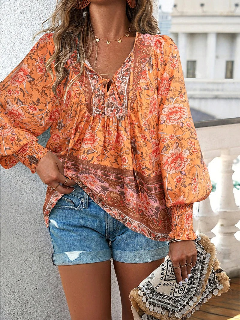Helena – Blusa veraniega boho floral
