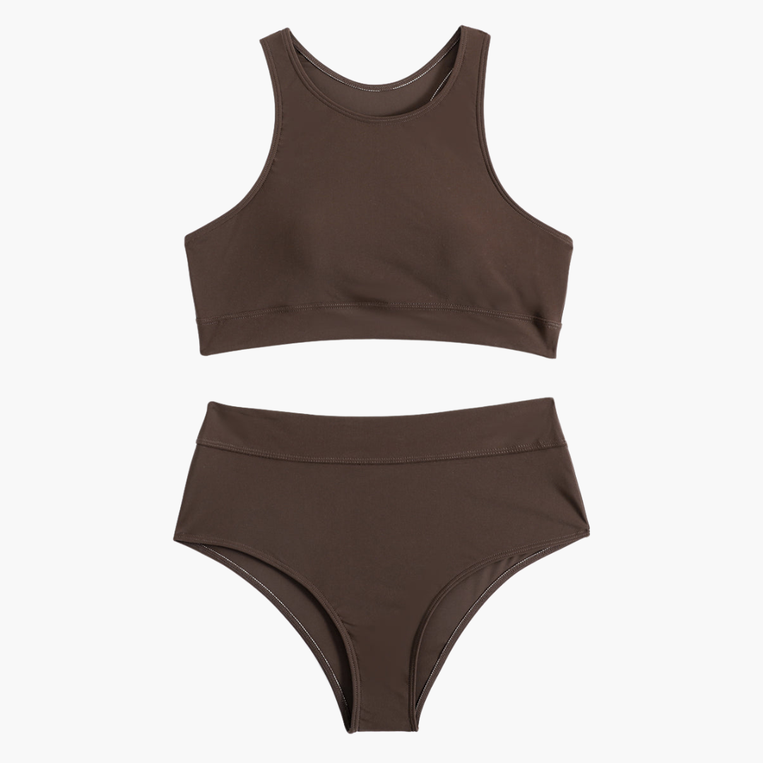 Nova – Bikini deportivo tipo bustier para natación y entrenamiento