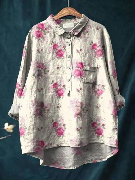 Lily – Blusa con estampado floral y corte favorecedor