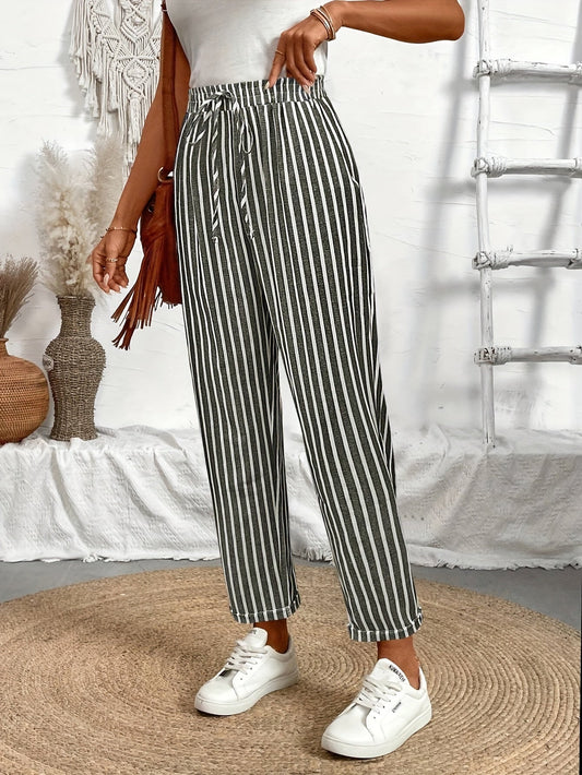 Ava – Pantalones Culotte de Rayas