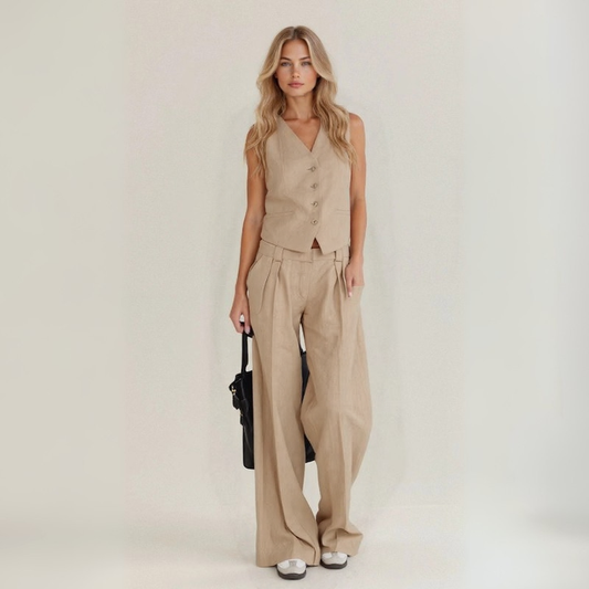 Anita – Conjunto casual de lino