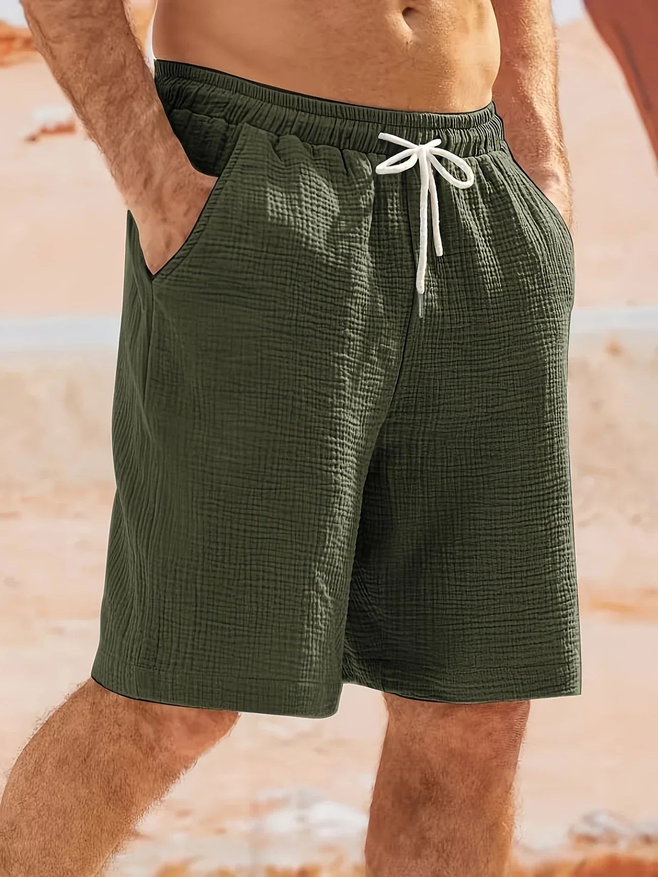 Elliot – Pantalones Cortos de Corte Suelto con Bolsillos