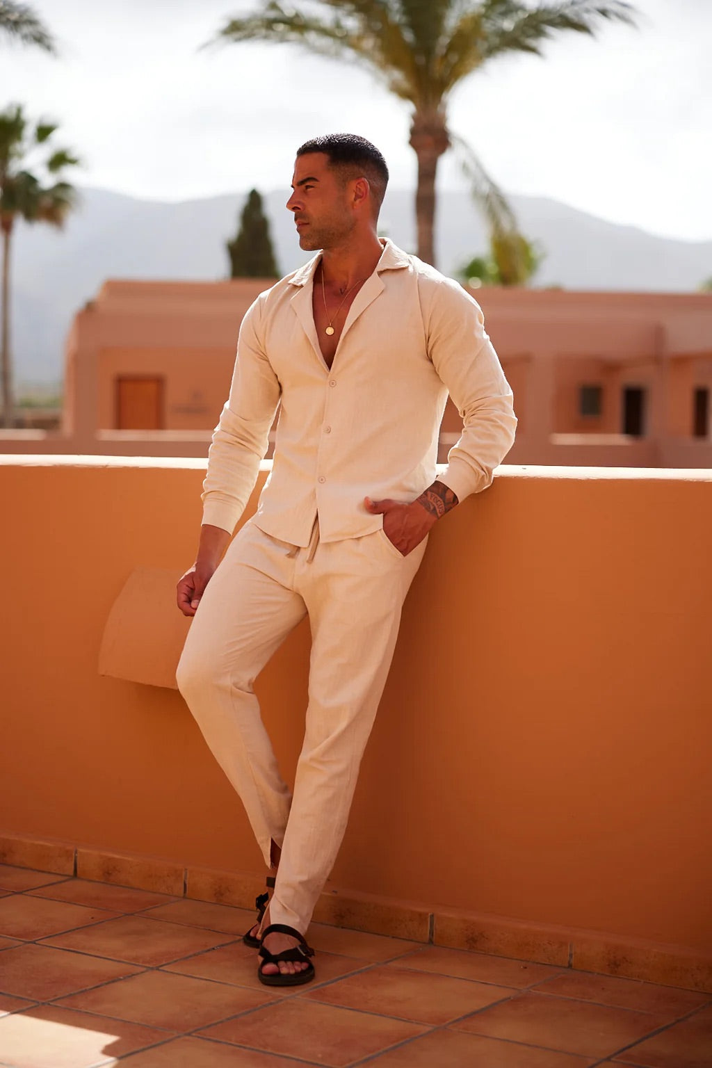Joe – Conjunto de lino fresco para hombre