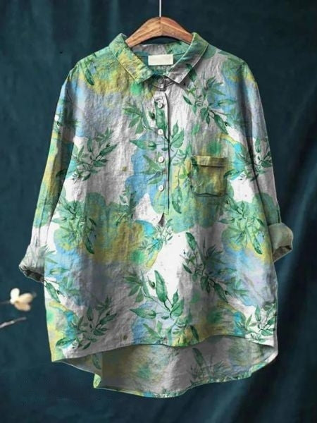 Lily – Blusa con estampado floral y corte favorecedor