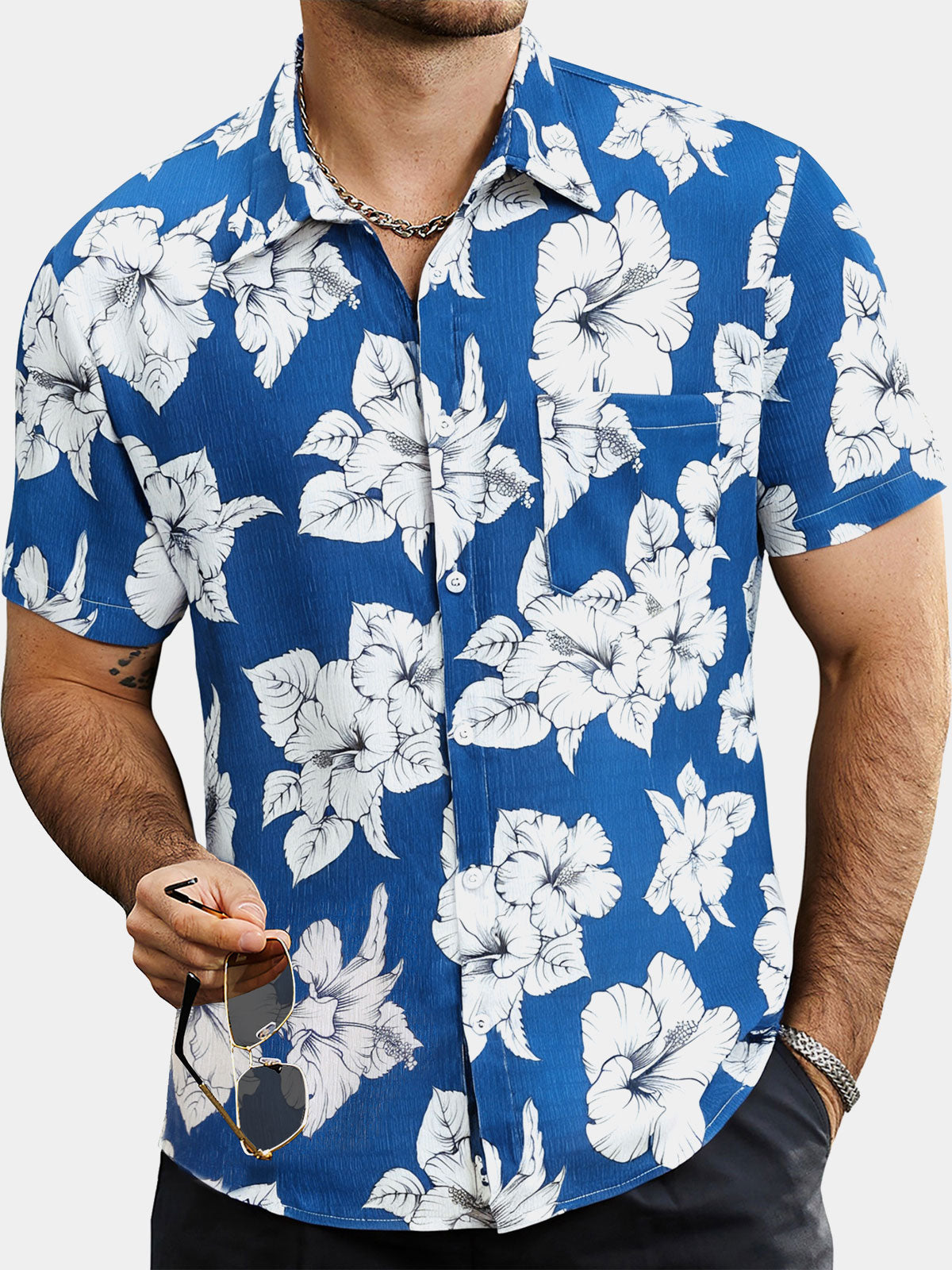 Kaimana – Camisa hawaiana floral para hombre