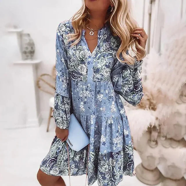 Kimberly – Vestido Boho Floral para la Playa