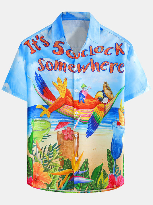 Keanu – Camisa hawaiana floral para hombre