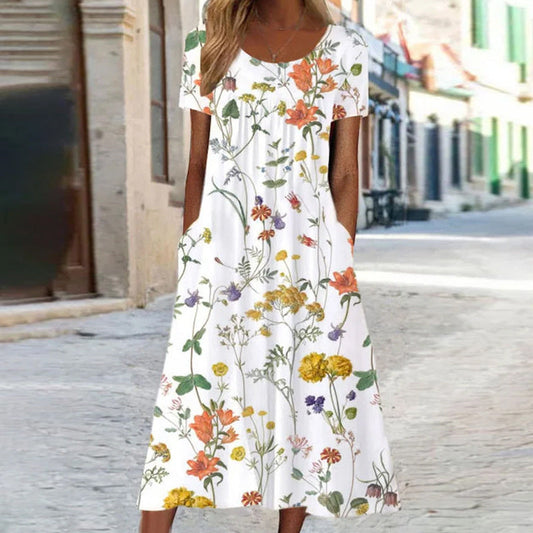 Lila – Vestido boho floral elegante