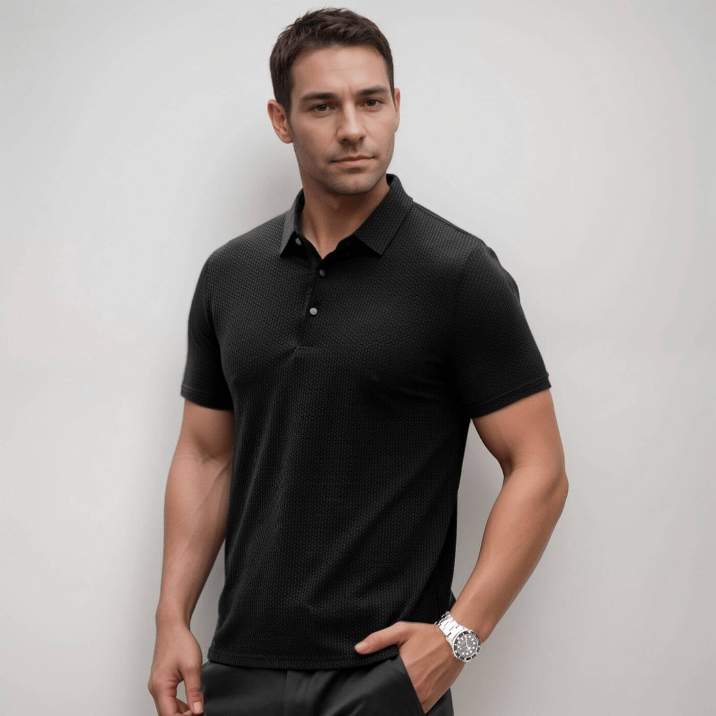 Harrison – Polo Transpirable de Estilo Refinado para Hombre