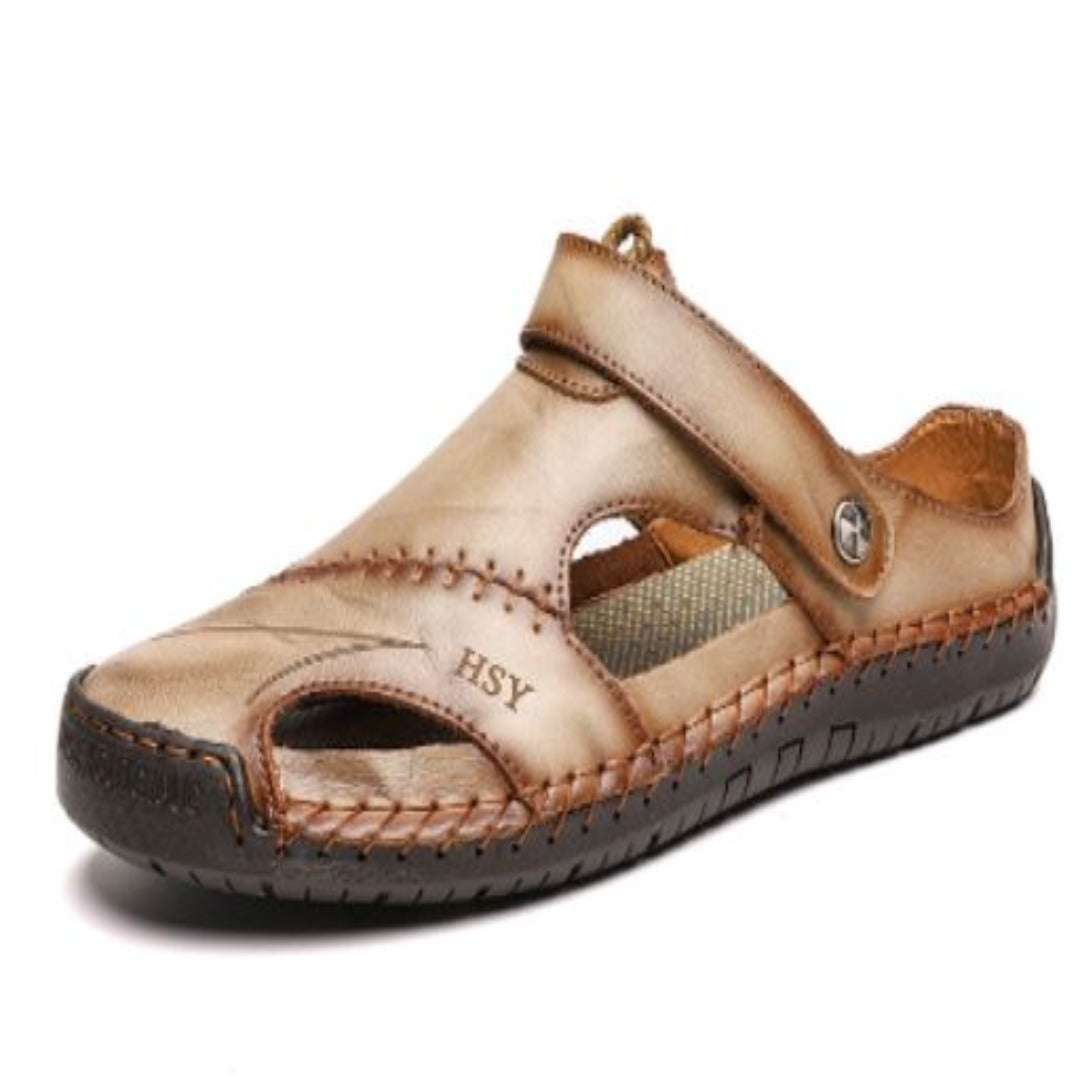 Taurus – Sandalias cerradas de piel suave y transpirable para hombre