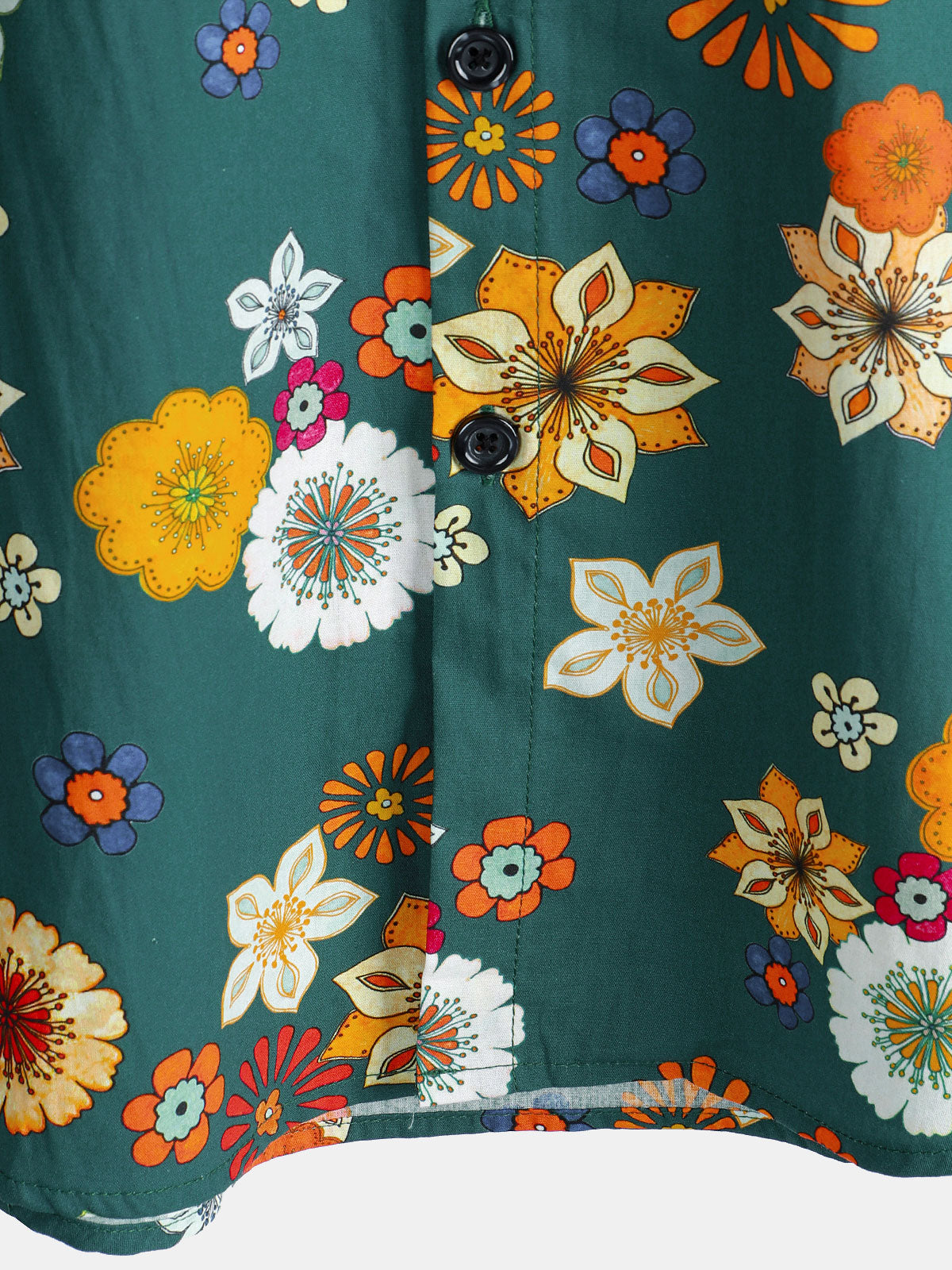 Keanu – Camisa hawaiana de algodón 100% con estampado floral