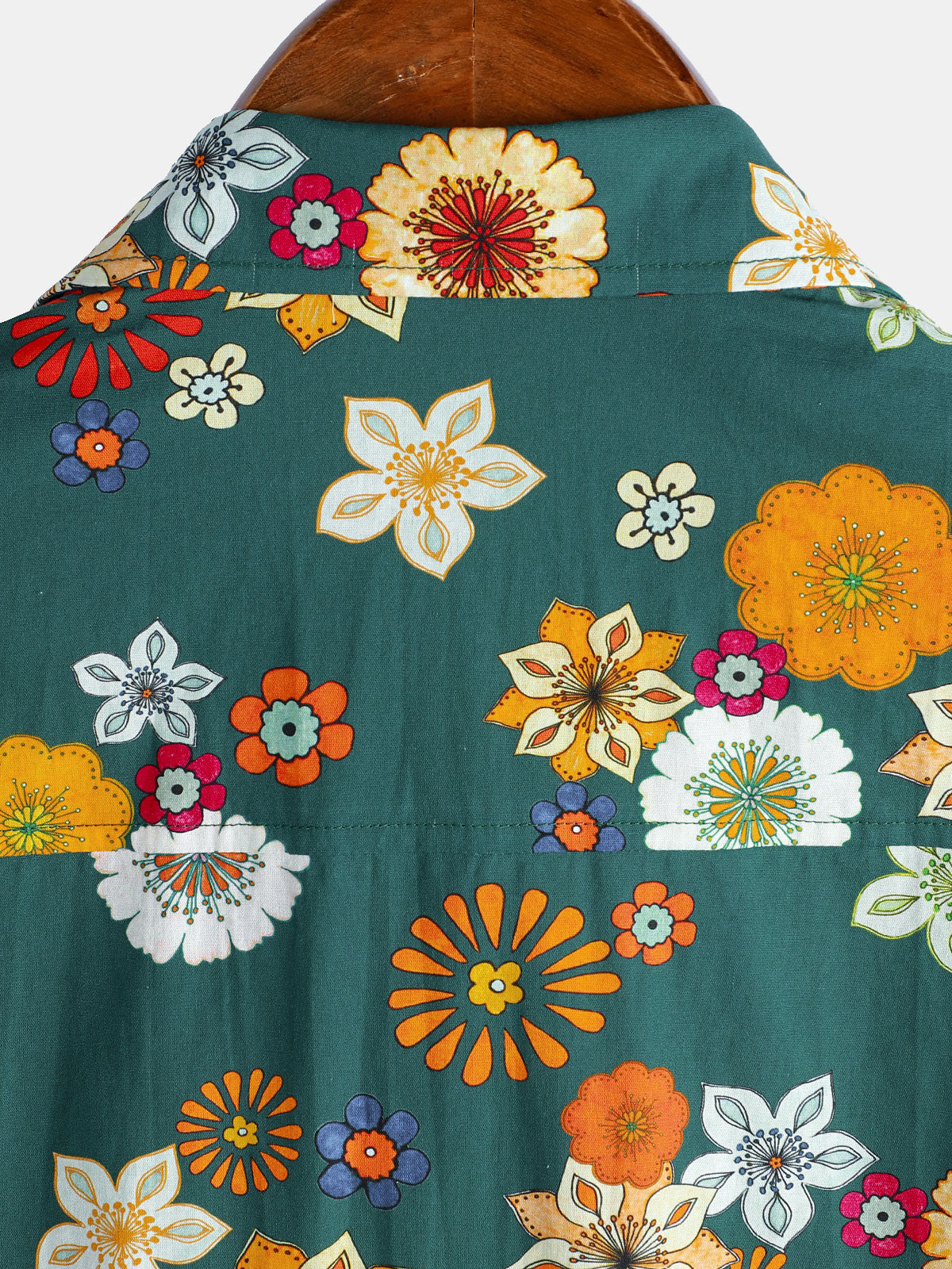 Keanu – Camisa hawaiana de algodón 100% con estampado floral