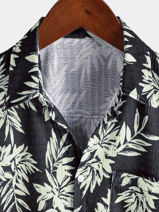 Makani – Camisa hawaiana de hojas para hombre