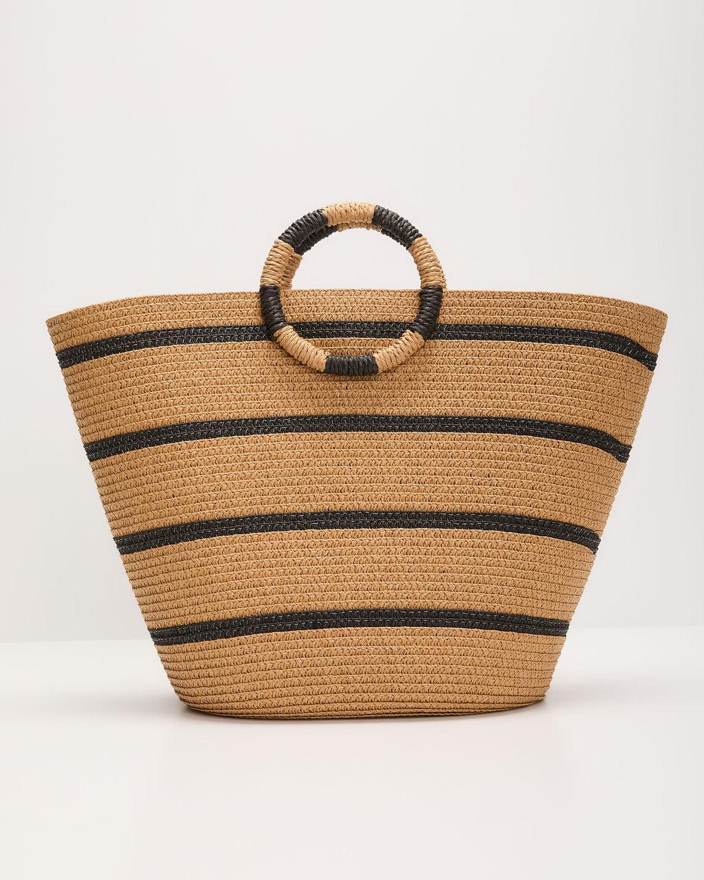 Costa Brisa – Bolso de rayas en rafia