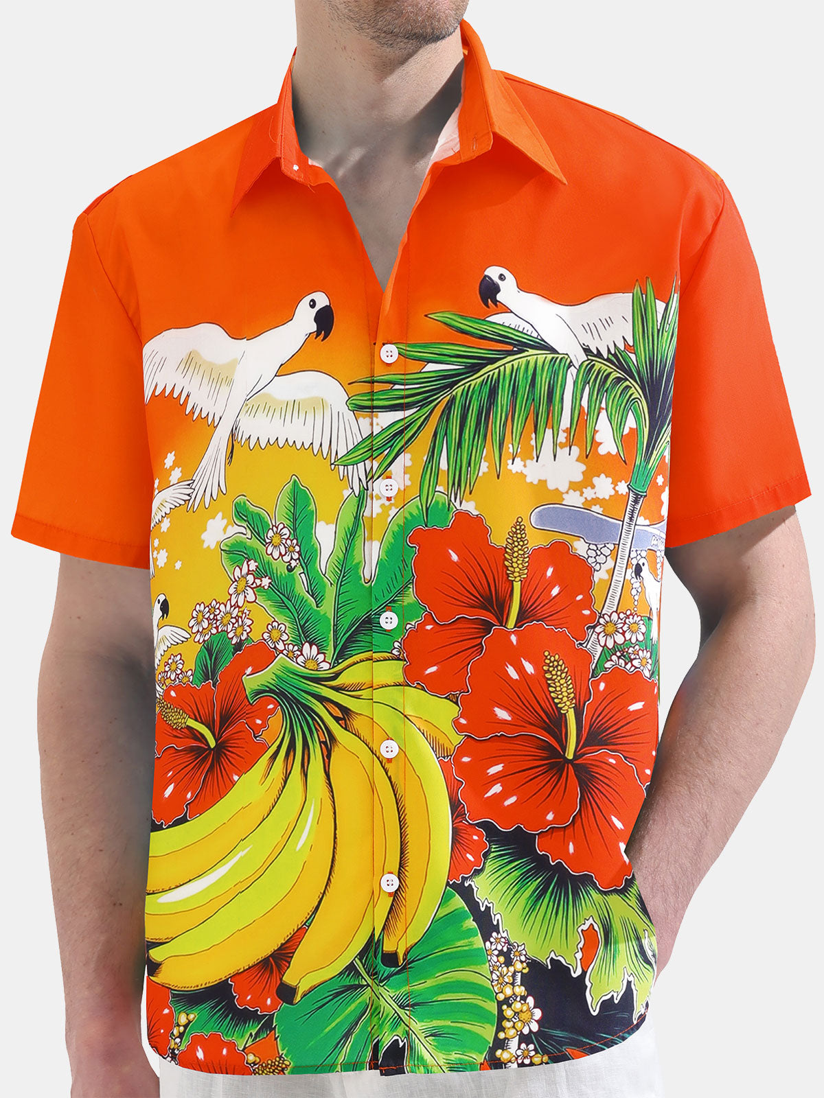 Keanu – Camisa hawaiana floral para hombre