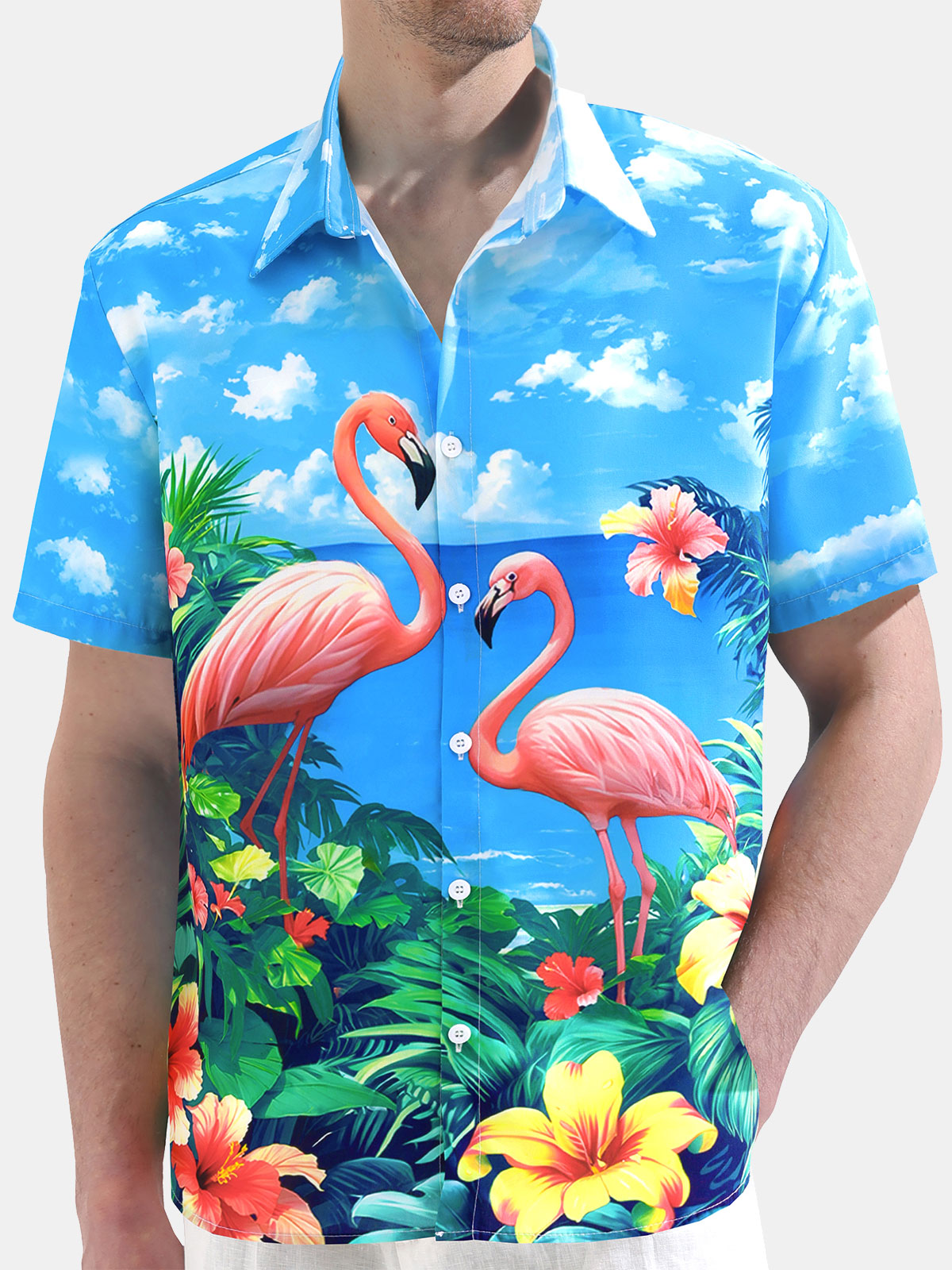 Keanu – Camisa hawaiana floral para hombre