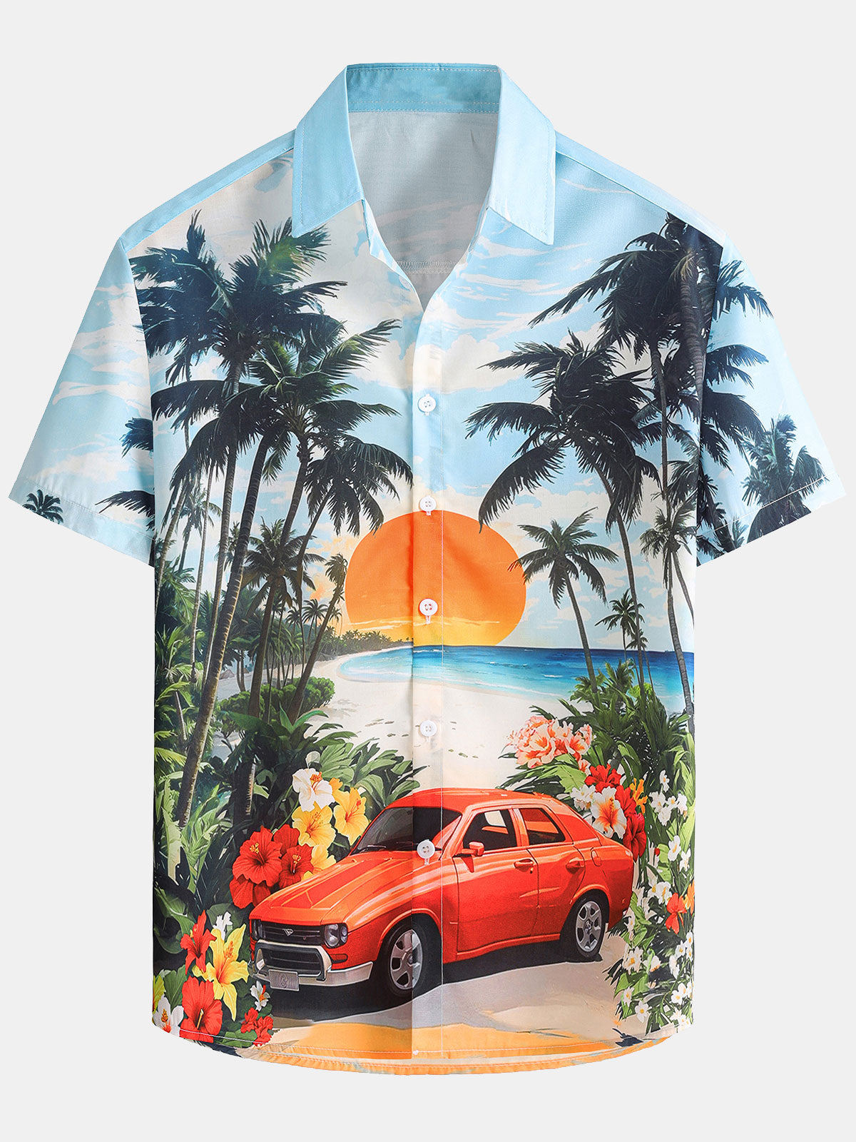 Keanu – Camisa hawaiana floral para hombre